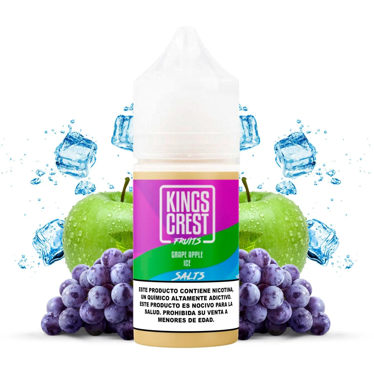 Kings Crest Fruits Grape Apple Ice Salt Nic 30ml