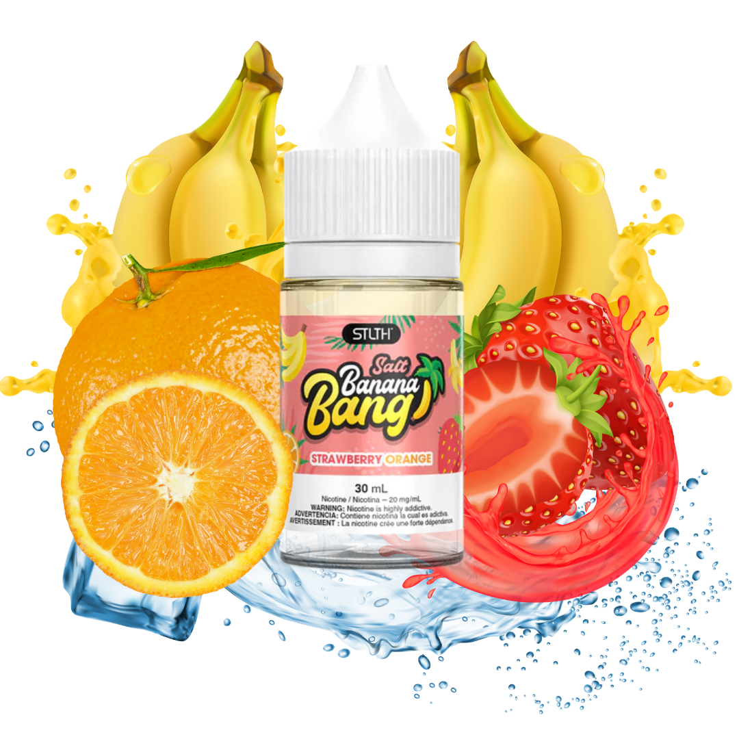 Banana Bang Ice Salt nic Strawberry Orange 30ml