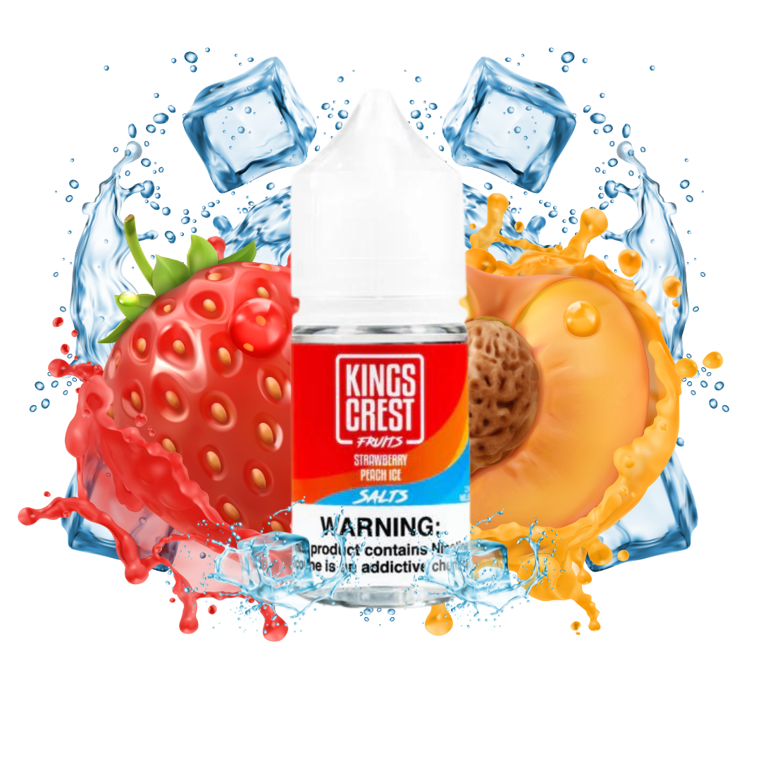 King's Crest Fruits Salt nic Strawberry Peach Ice 30ml