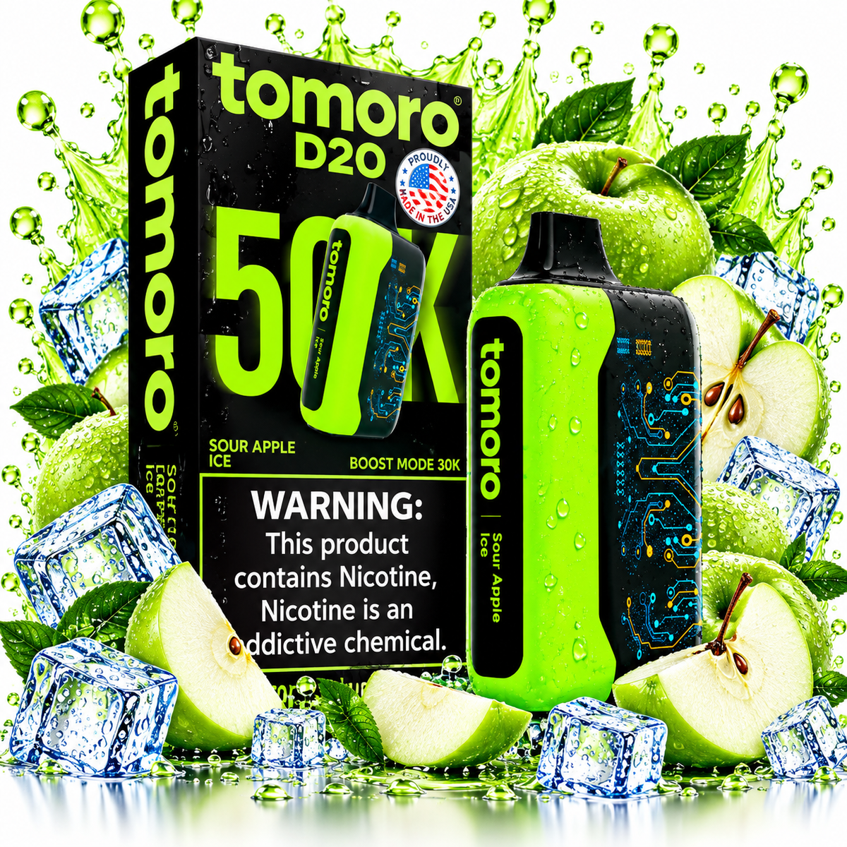 Tomoro D20 50k Sour Apple Ice
