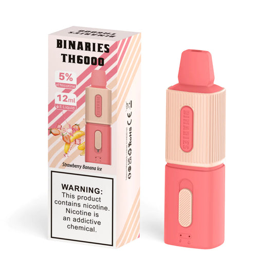 Binaries TH6000 Strawberry Banana Ice 6000Puffs 5%