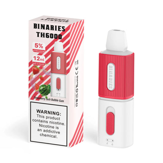 Binaries TH6000 Strawberry Lush Bubble Gum 6000Puffs 5%