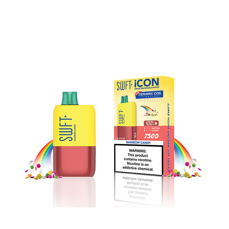 Swft Icon Rainbow Candy 7500 Puff