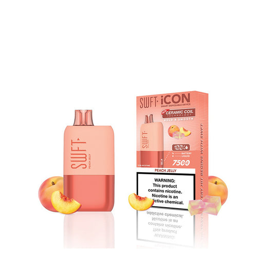 Swft Icon Peach Jelly 7500 Puff