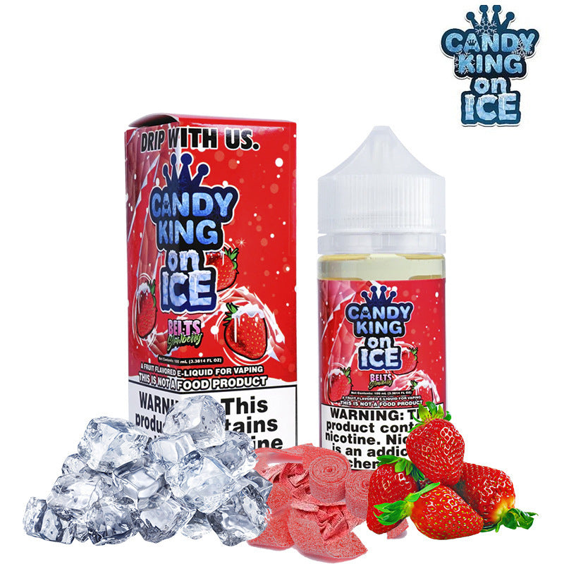 Candy King Strawberry Belts Ice 100ml