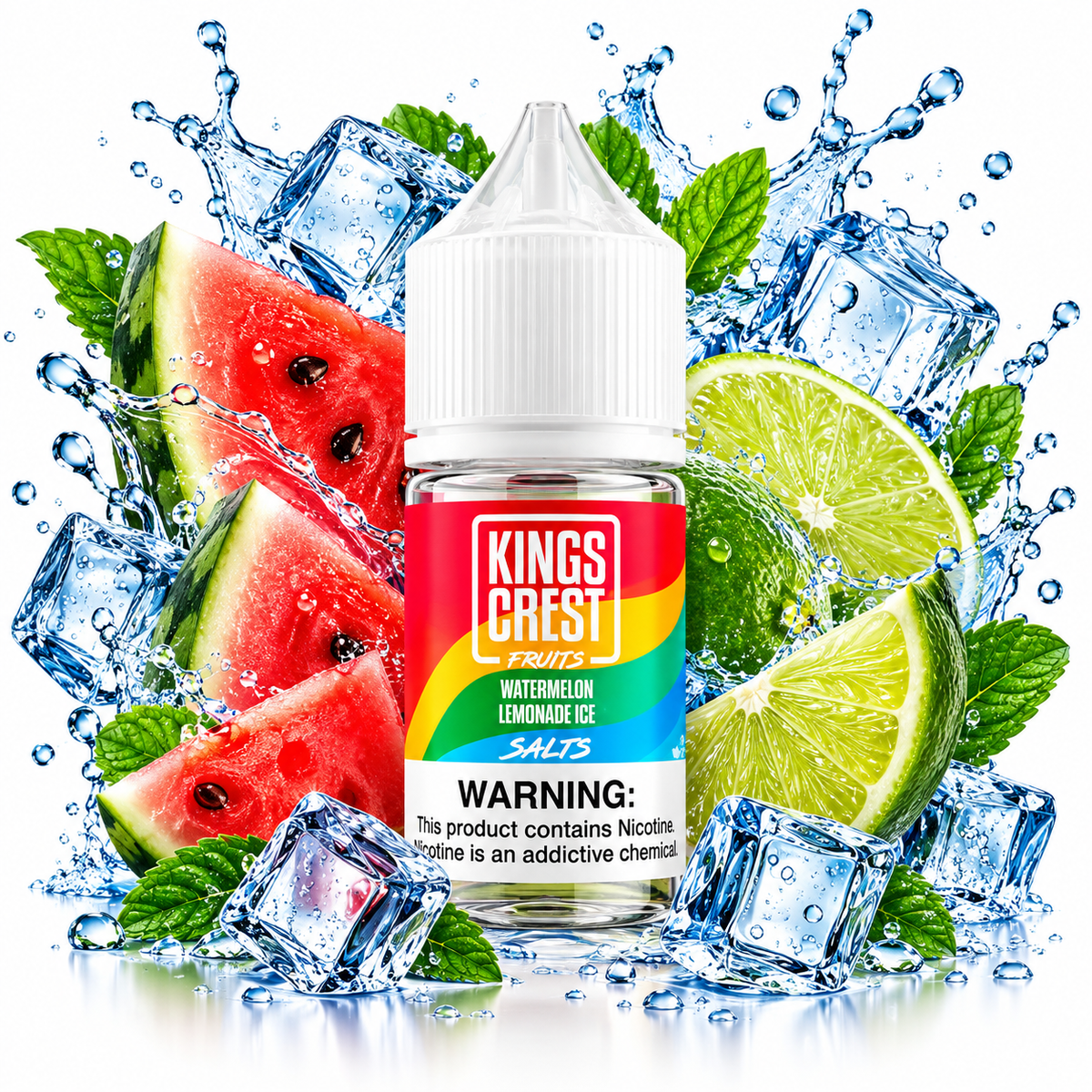 King's Crest Fruits Salt nic Watermelon Lemonade Ice 30ml